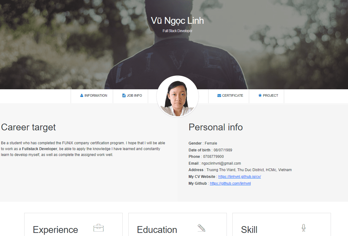 Website CV